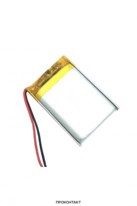 Купить Аккумулятор литий-полимерный 5.0*25*35 502535 (3.7В, 410mah) в Челябинске