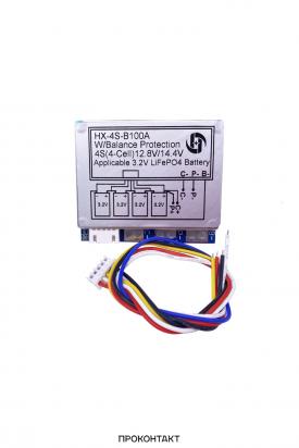 Купить Плата защиты батареи BMS PCM для LifePO4 4S 100A с балансировкой тип3 в Челябинске