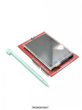 Купить Дисплей TFT LCD 2.4 240x320 сенсорный для Arduino UNO, слот для SD в Челябинске
