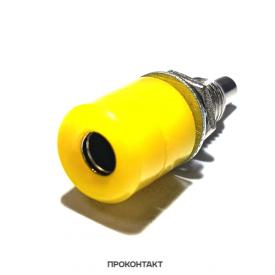 Купить Гнездо банан Z011 4mm panel jack желтый в Челябинске