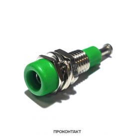 Купить Гнездо банан Z008 2mm panel jack зеленый в Челябинске