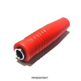 Купить Гнездо банан Z041 4mm Cable jack красный в Челябинске