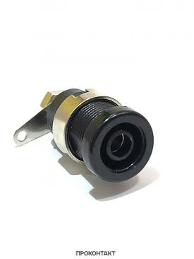 Купить Гнездо банан Z016 4mm panel jack черный в Челябинске