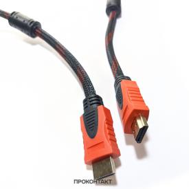 Купить HDMI x HDMI  5м в тканевой оплетке с ферритами в Челябинске
