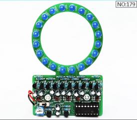 Купить Радиоконструктор Бегущий огонь на CD4017 синий в Челябинске