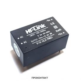 Купить AC-DC преобразователь 220В - 5В 0.6A Hi-link HLK-PM01 в Челябинске