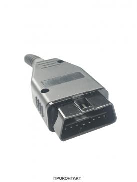 Купить Разъем OBD2 штекер 16PIN 12V черный с платой в Челябинске