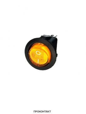 Купить Переключатель KCD1-08N ON-OFF 6A 250V (3 контакта) желтый в Челябинске