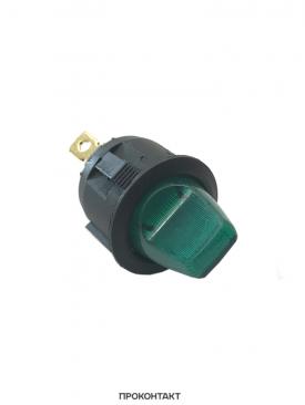 Купить Переключатель KCD1-05N-5H on-off 6A 250V (3 контакта) зеленый в Челябинске
