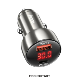 Купить Зарядное устройство в гнездо прикуривателя USB + PD30W HOCO Z50 быстрая зарядка QC3.0 3A в Челябинске