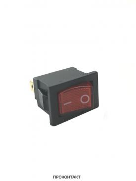 Купить Переключатель KCD1-101N ON-OFF 15A 24V (3 контакта) красный в Челябинске
