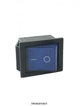 Купить Переключатель KCD4-201N on-off 15A 250V (4 контакта) синий в Челябинске
