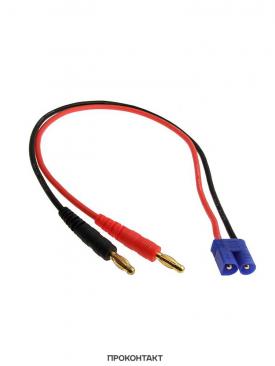 Купить Переходник для RC моделей штекер EC3 -> 2 штекера банан 30см 16AWG в Челябинске