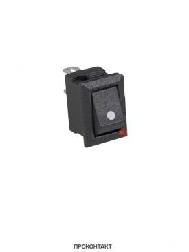 Купить Переключатель KCD5-101 KCD11 on-off 3A 250V (2 контакта) черный (точка) в Челябинске