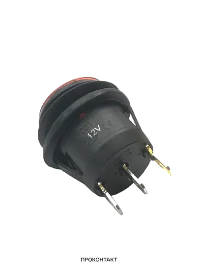 Купить Переключатель SB040-12V IP65 on-off ф20.2мм (3 контакта) красный в Челябинске