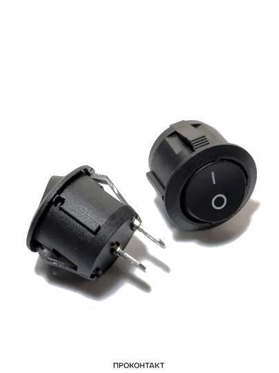 Купить Переключатель KCD1-05 ON-OFF 6A 250V (2 контакта) черный в Челябинске