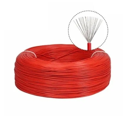 Купить Провод UL1007 22AWG (0.33мм², луженая медь) красный (на отрез, цена за 1 метр) Провод UL1007 22AWG (0.33мм², луженая медь) красный (на отрез, цена за 1 метр)