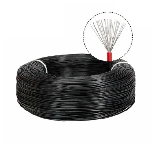 Купить Провод UL1007 24AWG (0.2мм², луженая медь) черный (на отрез, цена за 1 метр) Провод UL1007 24AWG (0.2мм², луженая медь) черный (на отрез, цена за 1 метр)