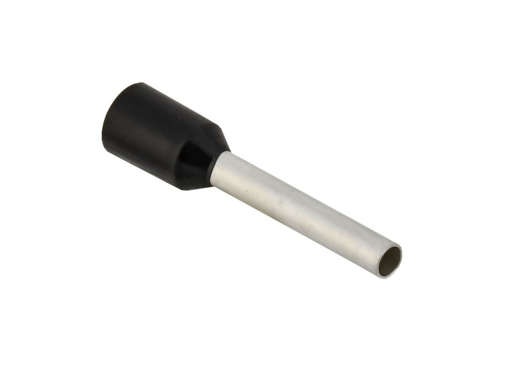 Наконечник НШВИ  1.0-12 DN01012 E1012 (17GA 1.0мм2 12мм) черный