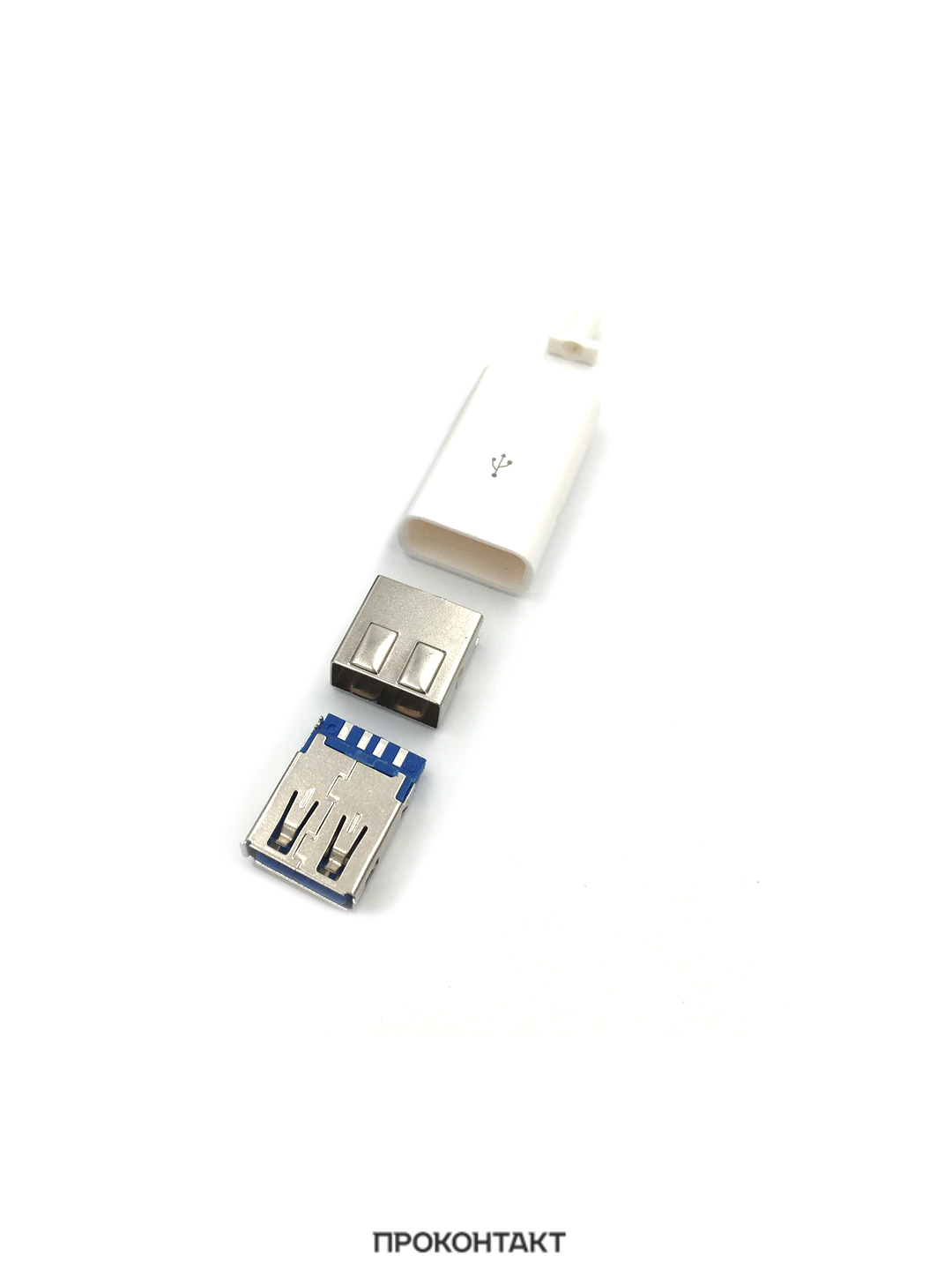 Купить Гнездо USB3.0 в белом корпусе в Челябинске