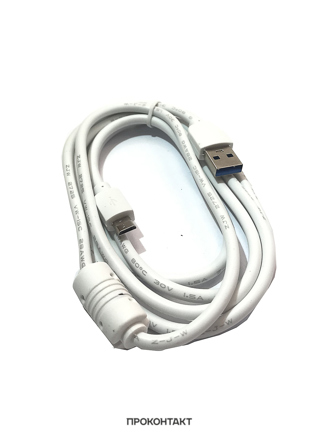 Купить Кабель USB - microUSB PS-92 1.4А (1,5 метра) с фильтром в Челябинске