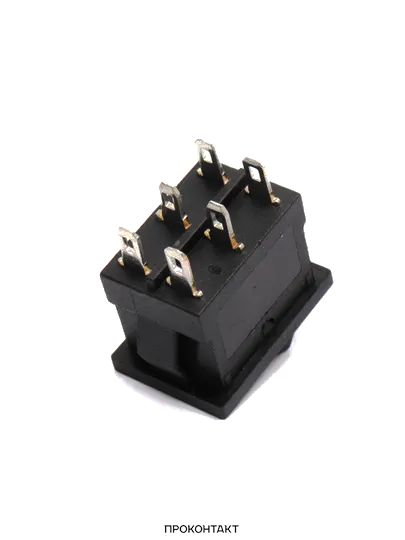 Купить Переключатель KCD1-202 ON-ON 6A 250V (6 контактов) черный в Челябинске