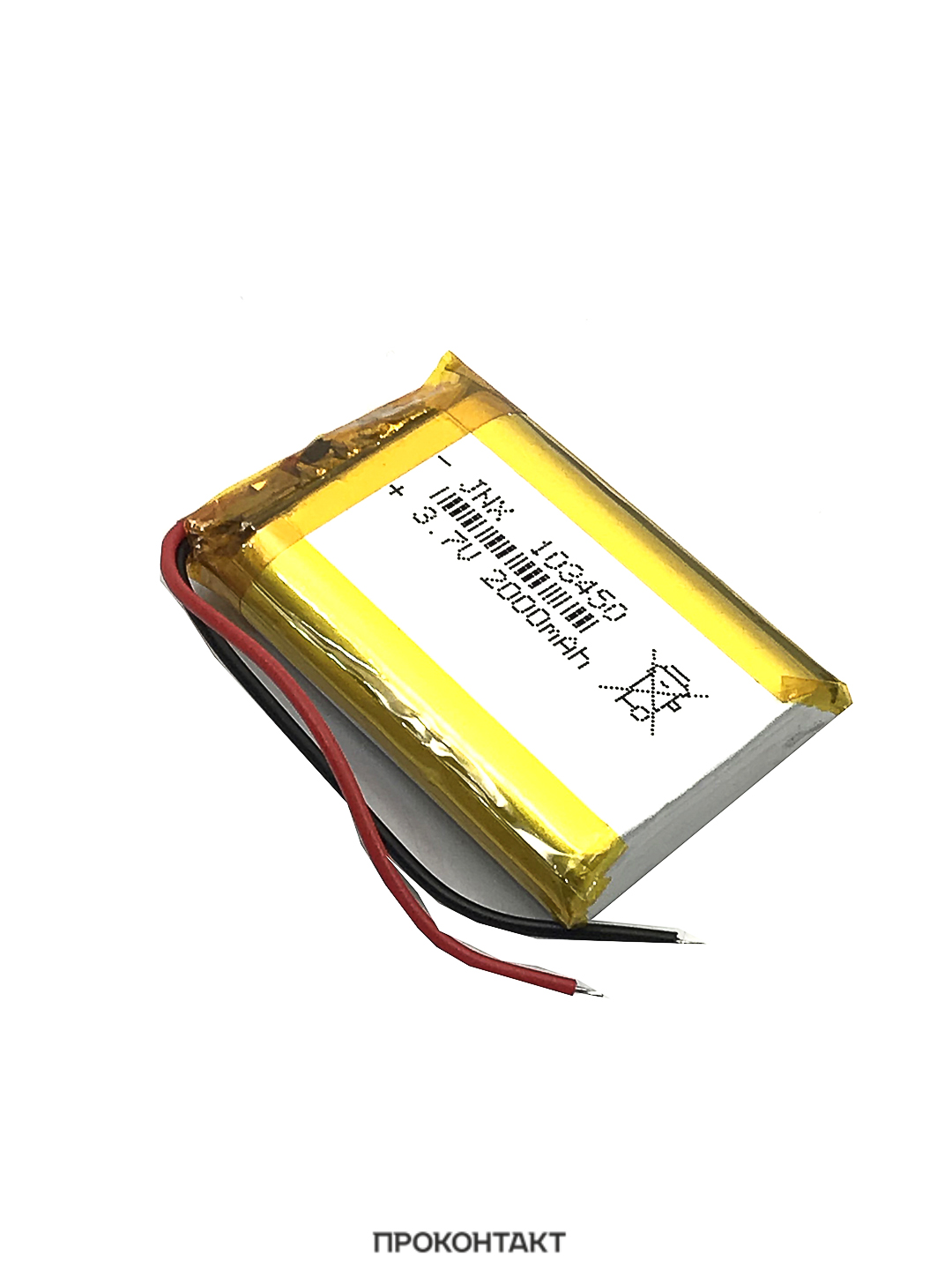 Купить Аккумулятор литий-полимерный 10*34*50 103450 (3.7В, 2000mah) в Челябинске