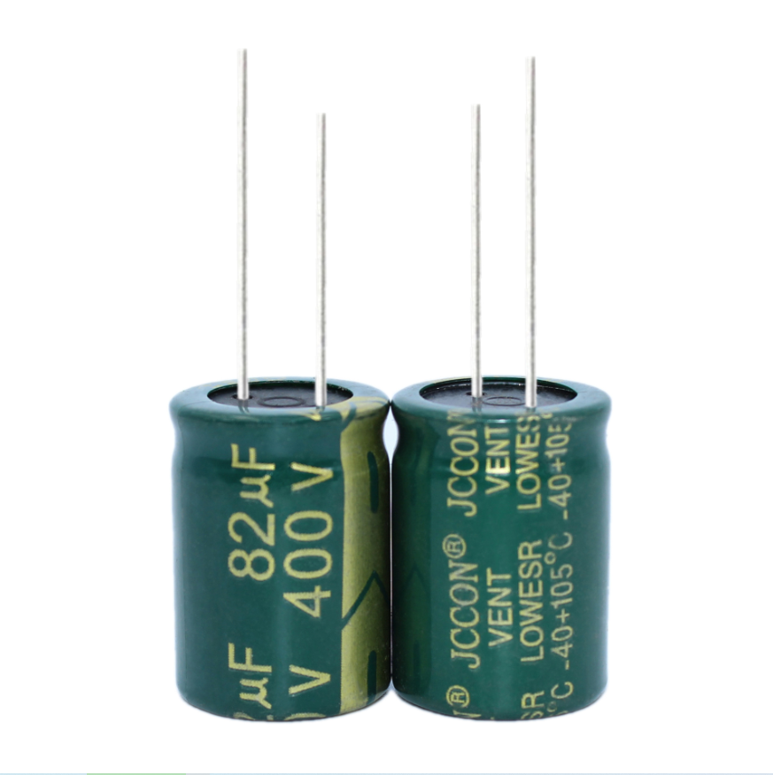 Конденсатор электролитический     82UF 400V 105*C 18*25 JCCON