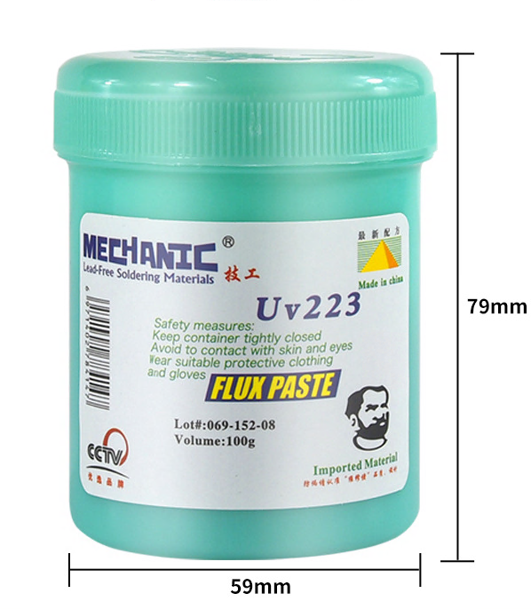 Купить Флюс-гель для пайки MECHANIC UV-223 банка 100гр в Челябинске