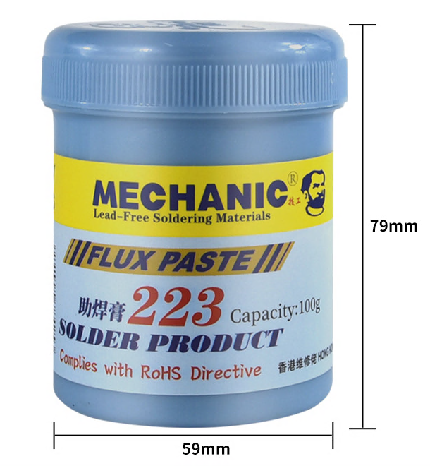 Купить Флюс-гель для пайки MECHANIC 223 активный банка 100гр в Челябинске