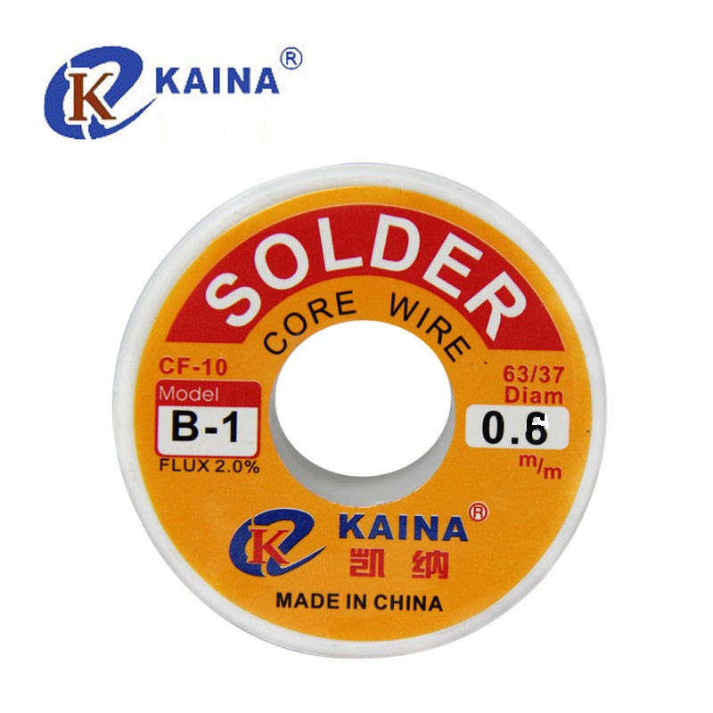 Купить Припой KAINA B 0.6мм Sn63/Pb37 с флюсом CF-10  80гр в Челябинске
