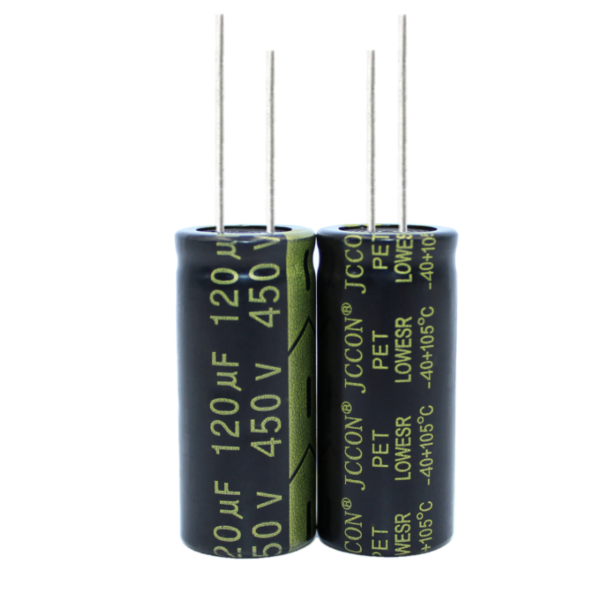 Конденсатор электролитический    120UF 450V 105*C 18*35 JCCON
