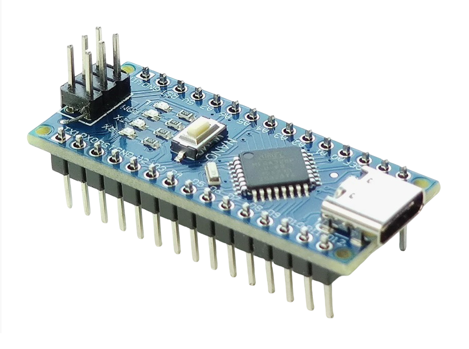 Купить Отладочная плата Arduino Nano V3.0 Atmega328P-20AU CH340 TYPE-C - пины припаяны в Челябинске