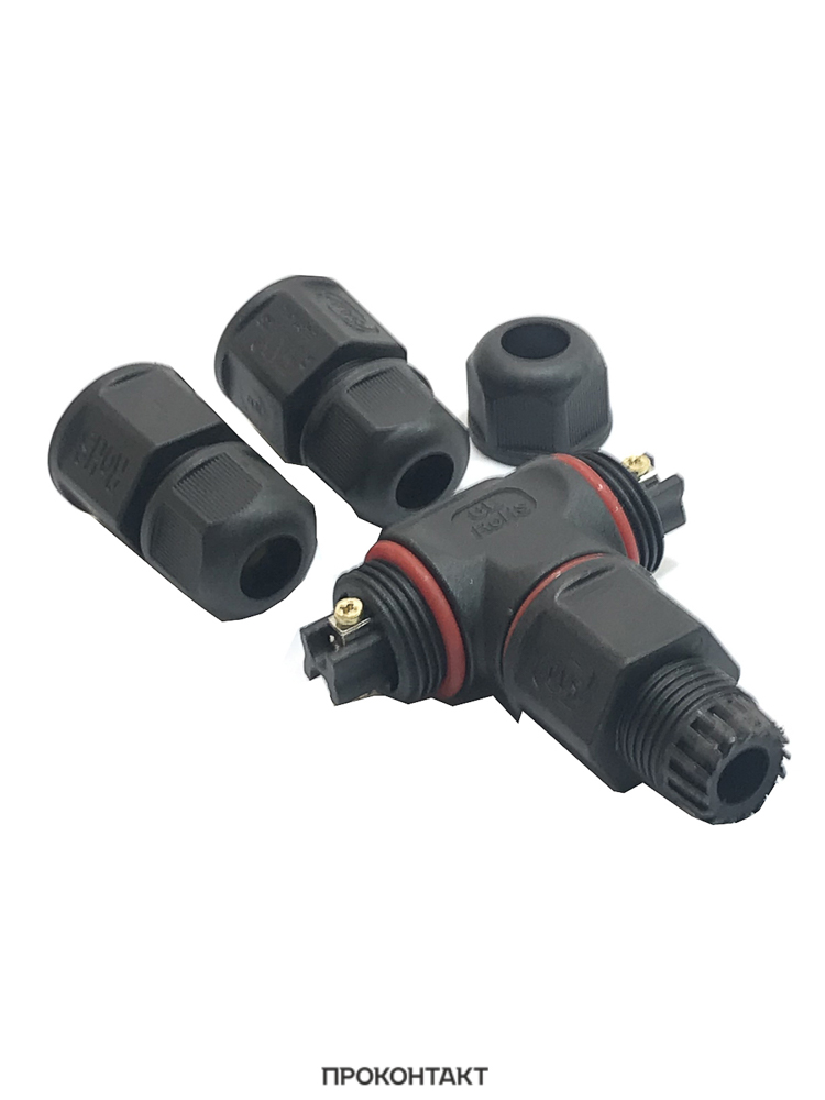 Купить Тройник герметичный 2 контакта SZC-20-3T-2Pin ip67 в Челябинске