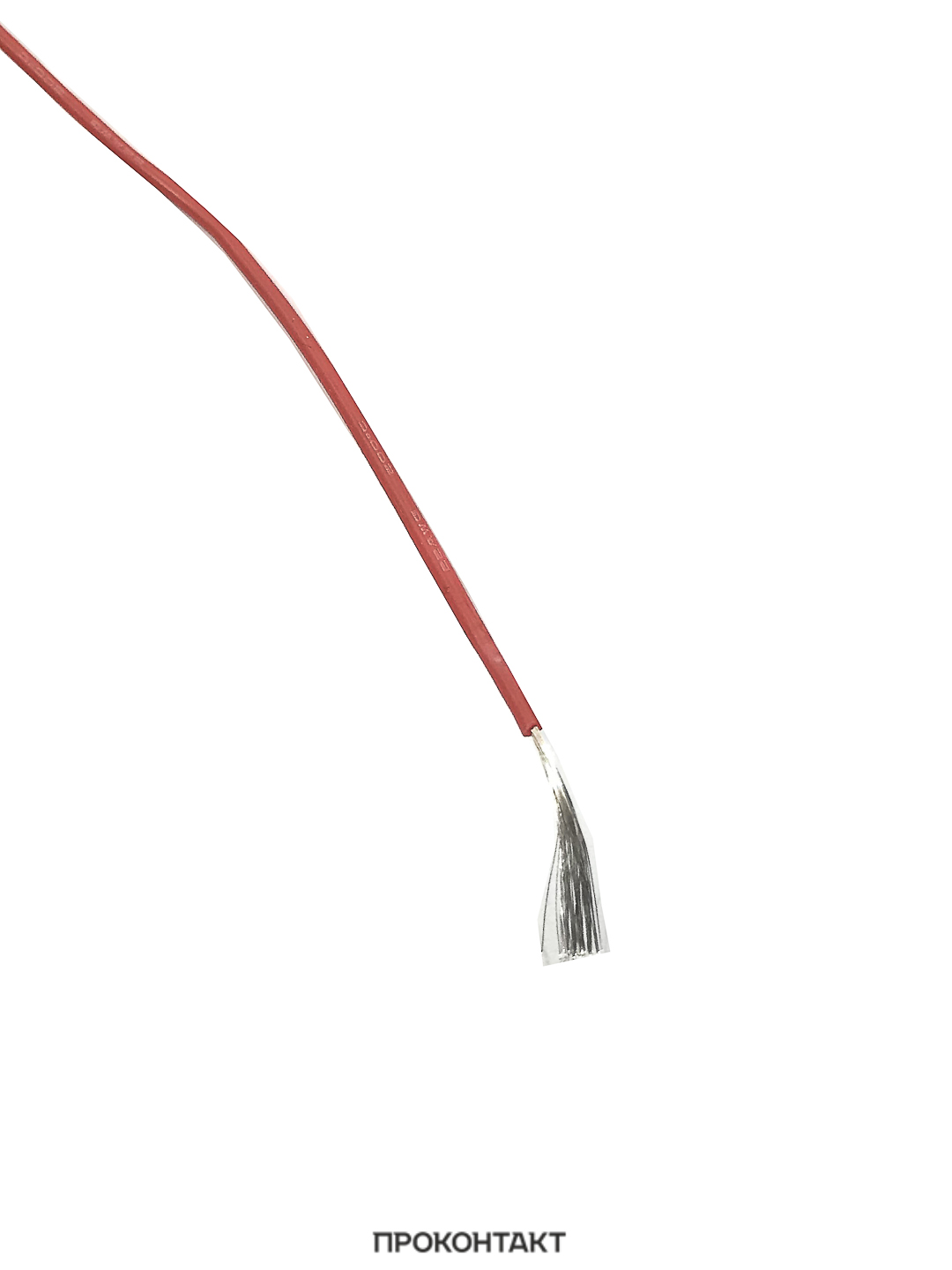 Купить Провод 22AWG луженая медь 1*0.3мм2 красный (термостойкий силикон 60 жил) (на отрез, цена за 1 метр) в Челябинске