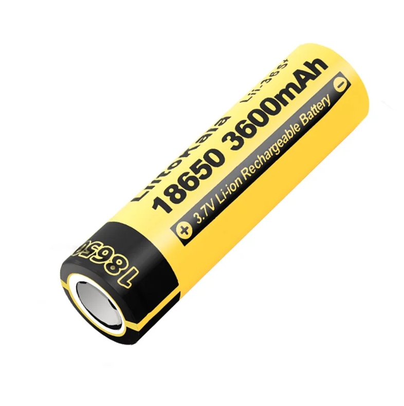 Аккумулятор литий-ионный 18650 Liitokala 3600mah Lii-36S (факт 3600mah) плоский +