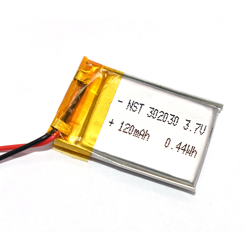 Аккумулятор литий-полимерный 3.0*20*30 302030 (3.7В, 120mah)