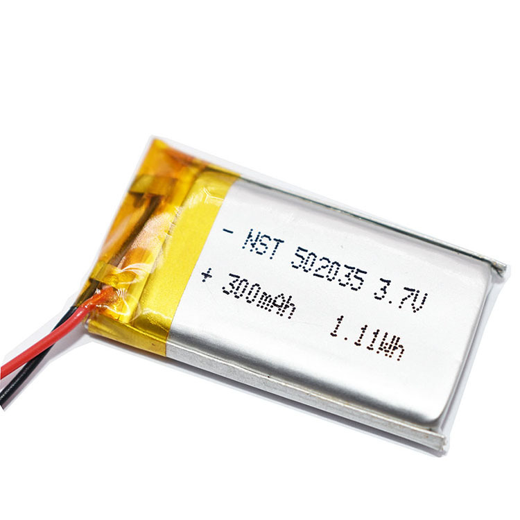 Аккумулятор литий-полимерный 5.0*20*35 502035 (3.7В, 300mah)