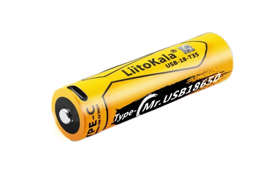 Аккумулятор литий-ионный 18650 Liitokala 3500mah USB-18-T35 Type-C