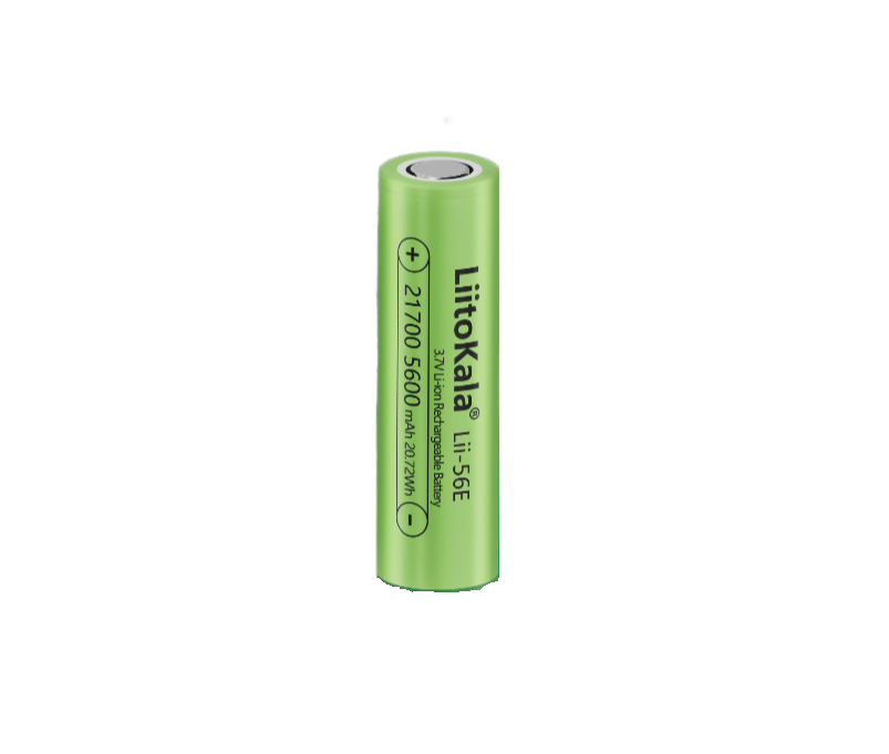 Аккумулятор литий-ионный 21700 5600mah LiitoKala Lii-56E 3.7V  (факт. 5600mah) плоский +