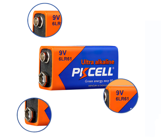 Купить Батарейка 9V 6LR61 алкалиновая Крона PKCELL в Челябинске