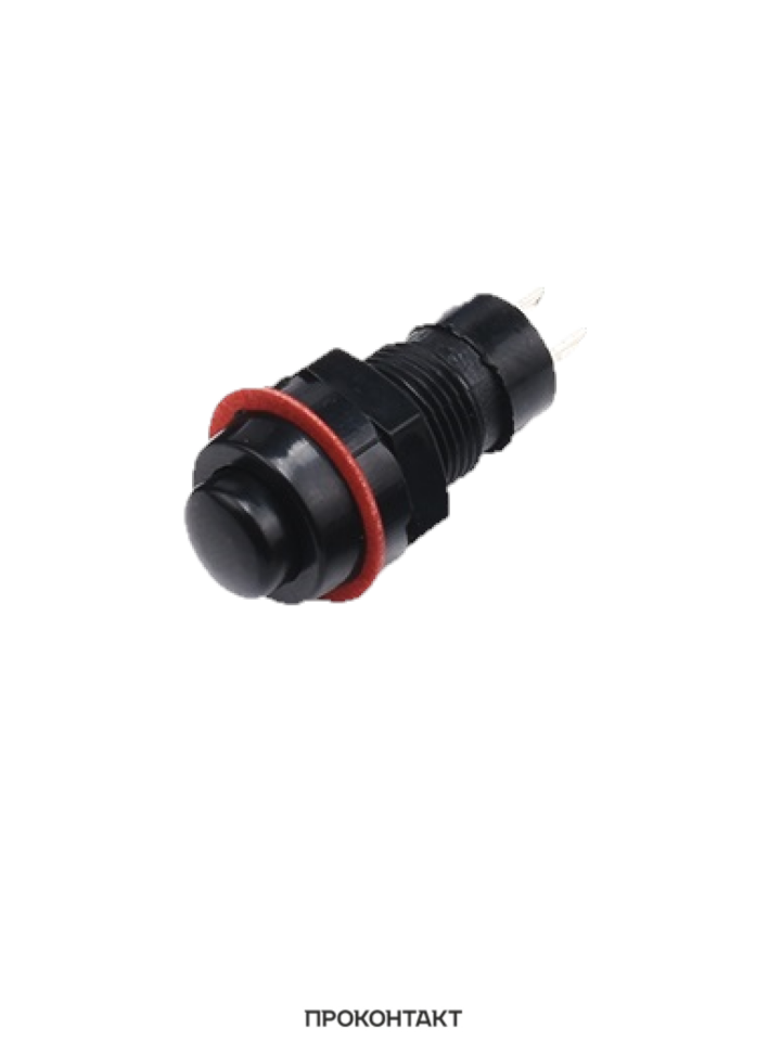 Купить Кнопка DS-213 2A/250VAC без фиксации черная в Челябинске