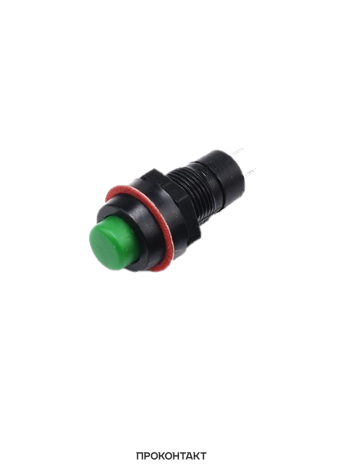 Купить Кнопка DS-211 2A/250VAC с фиксацией зеленая в Челябинске