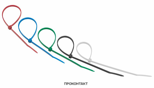 Купить Хомут nylon 3.6х200 цветной (25шт) REXANT в Челябинске
