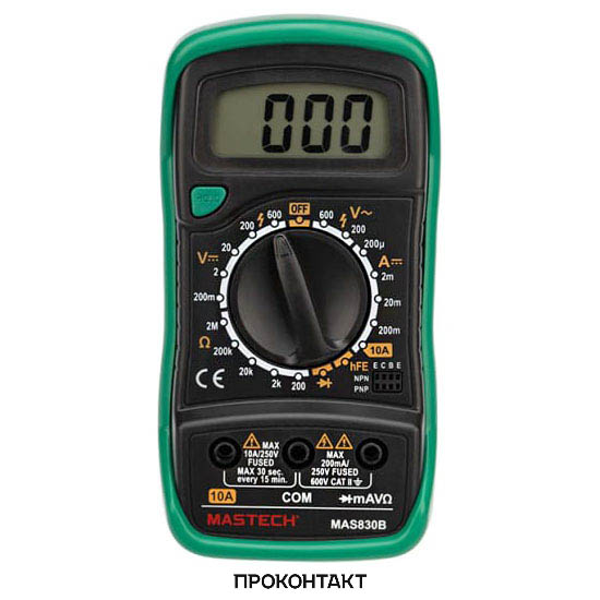 Купить Мультиметр MAS830B MASTECH в Челябинске