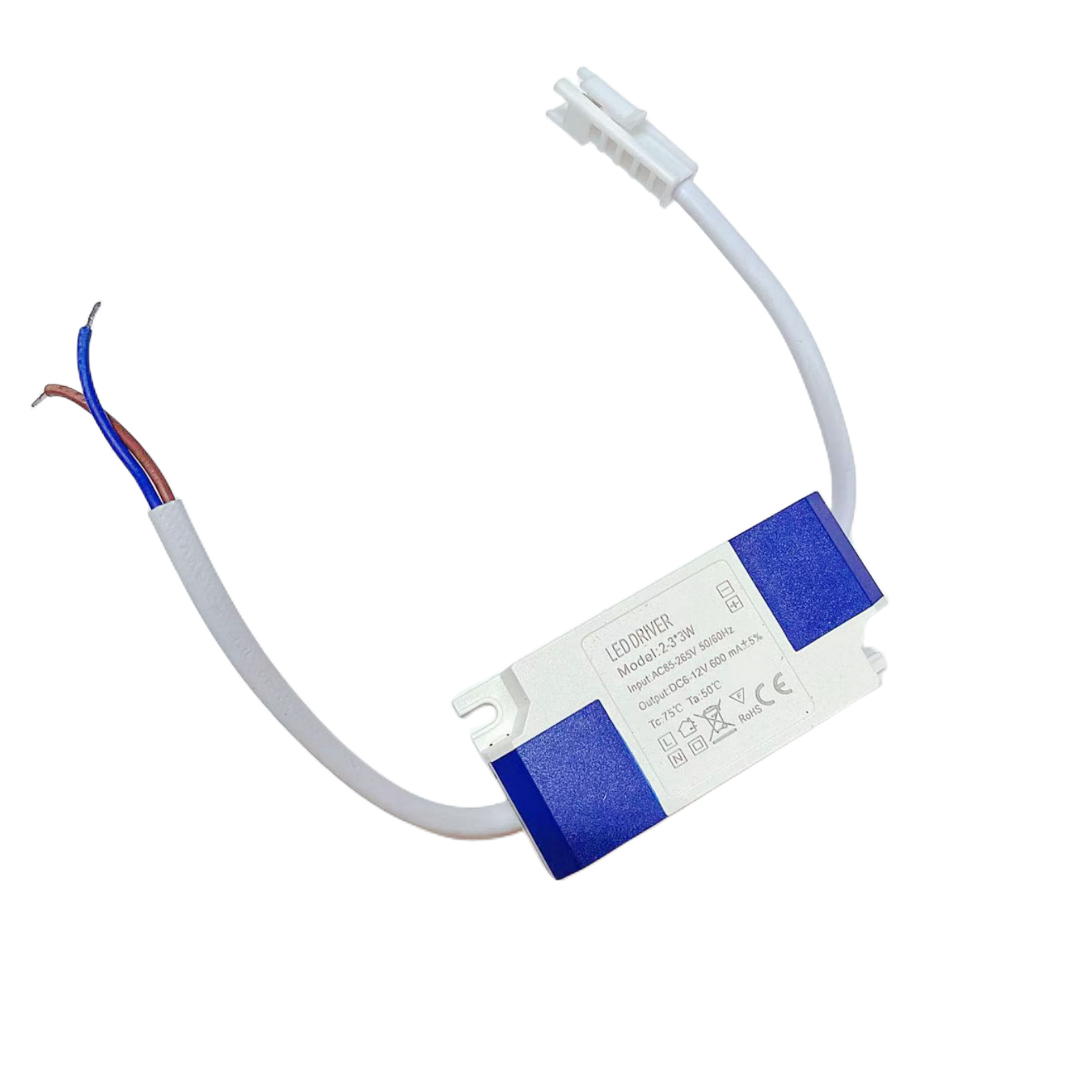 Драйвер Led Driver вх220V вых600ma  6-12V для (2-3)*3W в корпусе