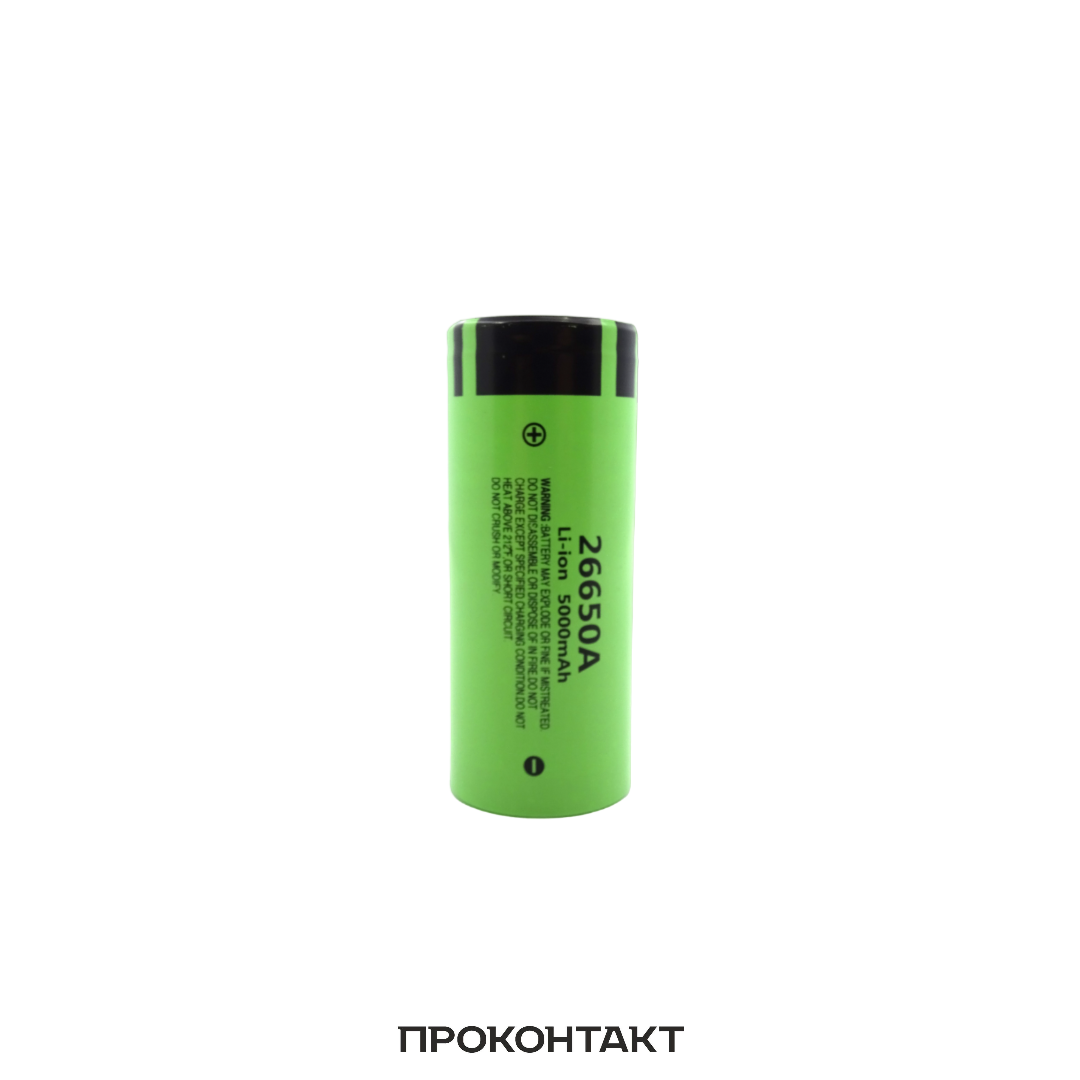 Купить Аккумулятор литий-ионный 26650 5000mAh NCR26650  (факт. 5000mah) плоский + в Челябинске