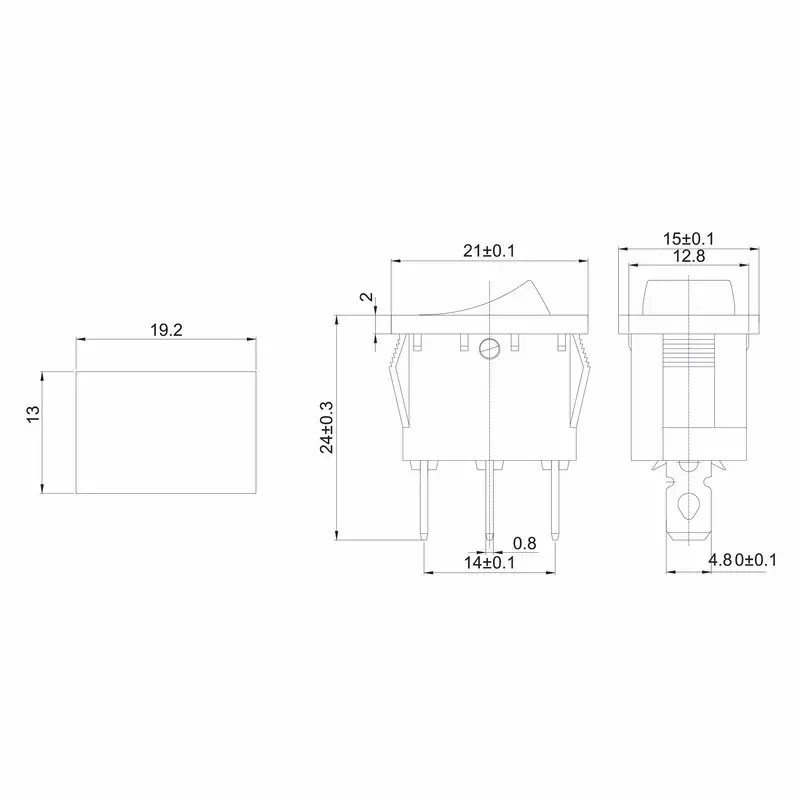 Купить Переключатель KCD1-101N ON-OFF 15A 12V (3 контакта) зеленый в Челябинске