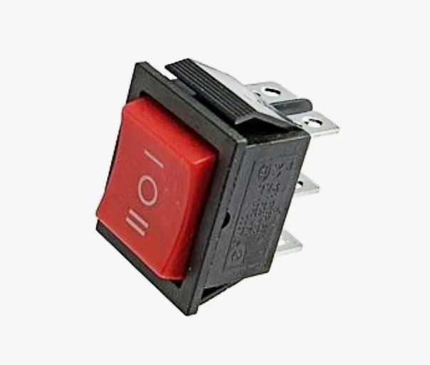 Купить Переключатель KCD4-203 ON-OFF-ON 15A 250V (6 контактов) красный в Челябинске
