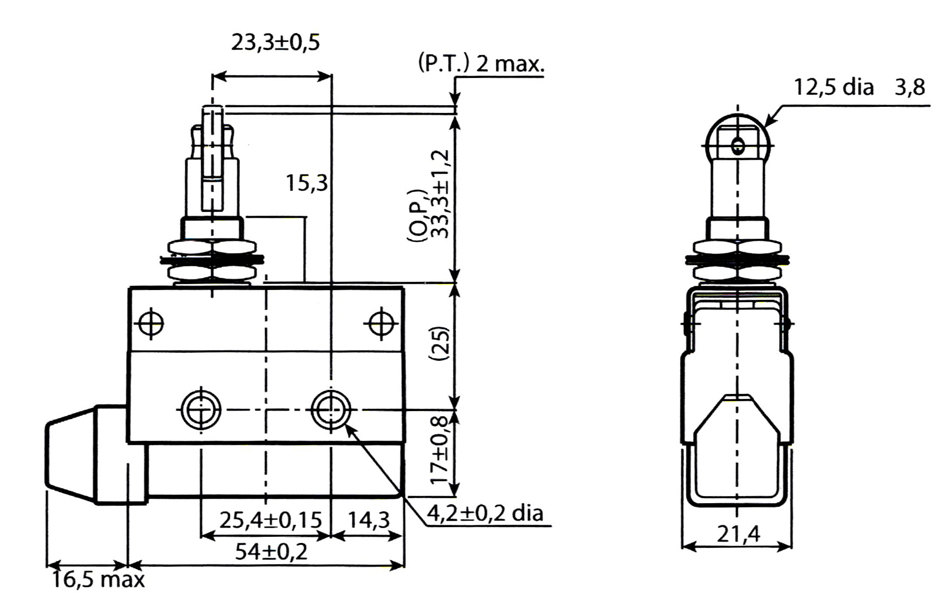 Маленькая картинка #28402 товара Путевой выключатель AZ-7312 (аналог МП45-21-10511-54УХЛ3)
